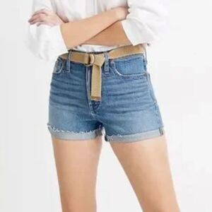 Madewell High-Rise Denim Shorts in Malden Wash sz 26
